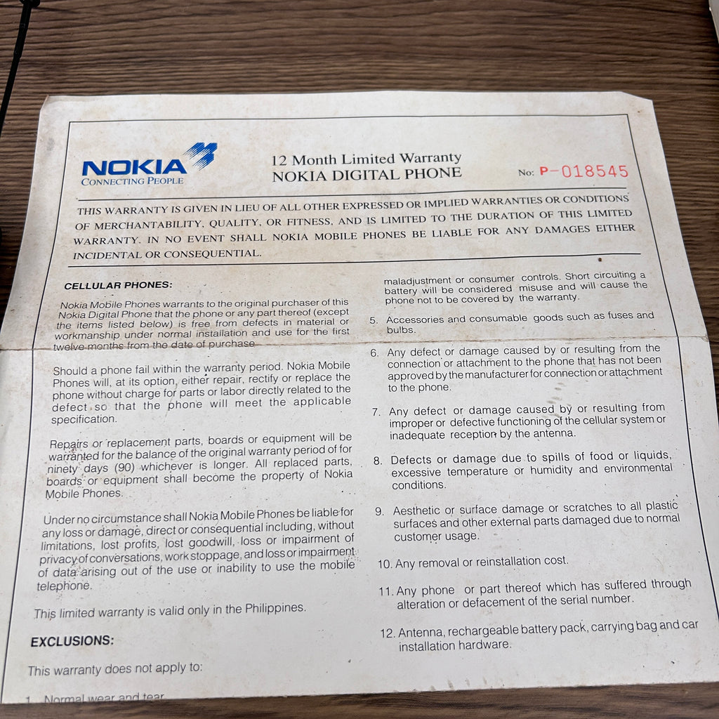 Nokia 2010 NHE-3DN with Original Box Accessories Receipt Warranty Docs | SlickSmith Technology