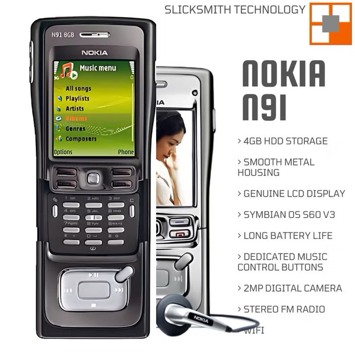 Nokia N91 4GB HDD Vintage Phone | SlickSmith Technology