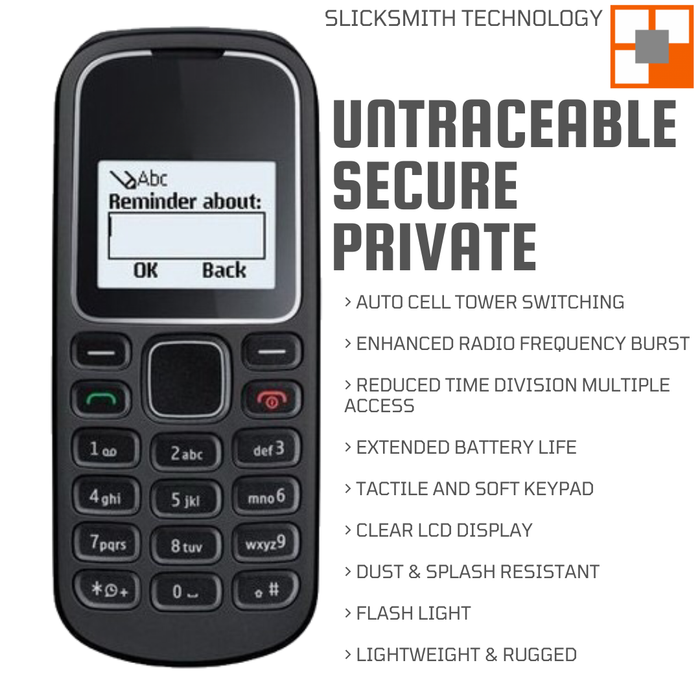Untraceable Phone Edition Nokia 1280 Analog Phone | SlickSmith Technology