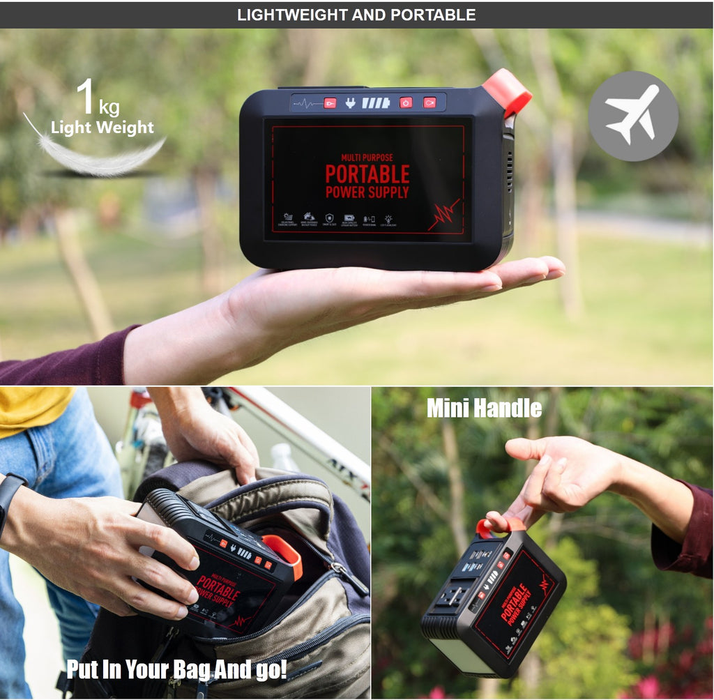 Laptop and Label Printer Powerbank | 120W 220V AC with DC Output