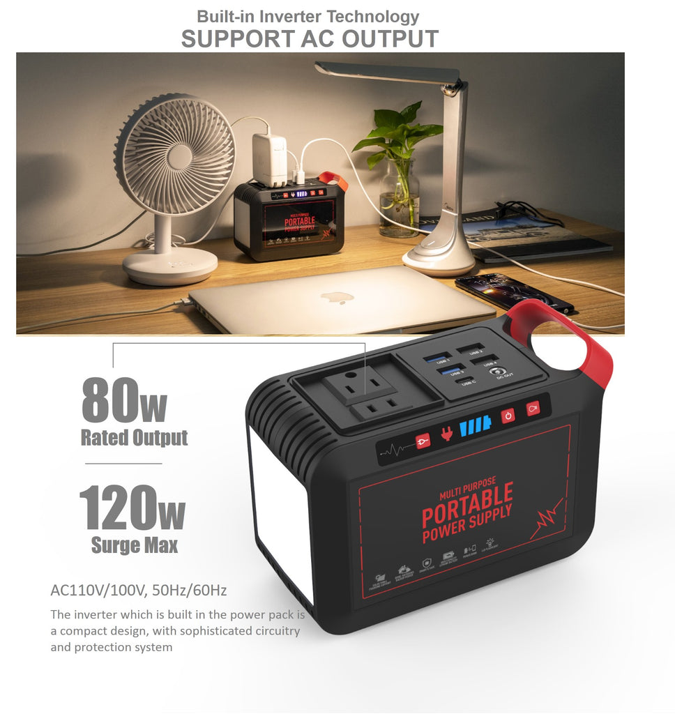 Laptop and Label Printer Powerbank | 120W 220V AC with DC Output