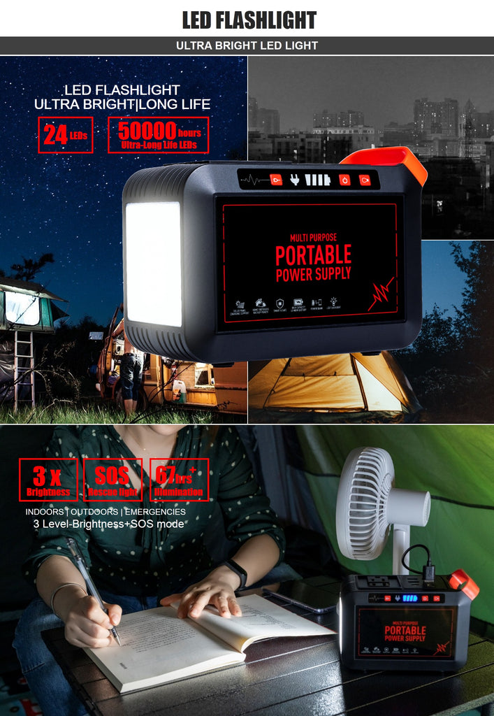 Laptop and Label Printer Powerbank | 120W 220V AC with DC Output